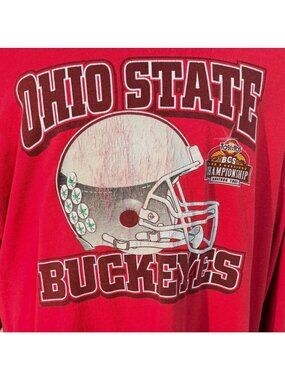 2007 Ohio State Buckeyes National Championship T Shirt‎ 2007 Tostitos Bowl XXL